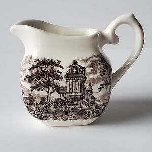 Staffordshire English Ironstone Tableware Milk Jug Creamer Vintage